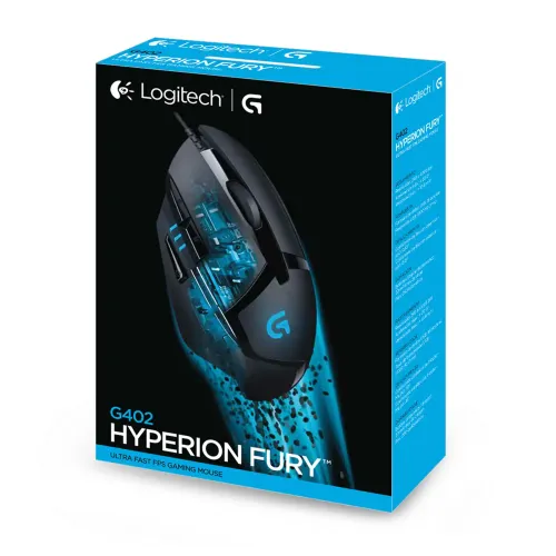 Logitech G402 Hyperion Fury ULTRA-FAST FPS GAMING MOUSE thumbnail 2