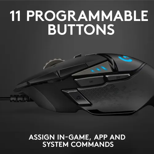 Logitech G502 HERO High Performance RGB Gaming Mouse thumbnail 2