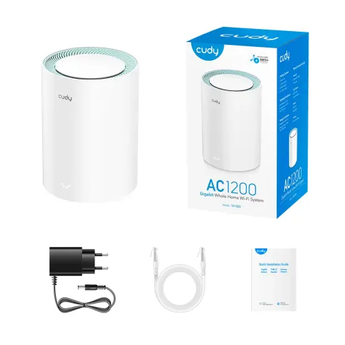 Cudy M1300 AC1200 Dual Band Gigabit Mesh Router (1 Pack) thumbnail 2